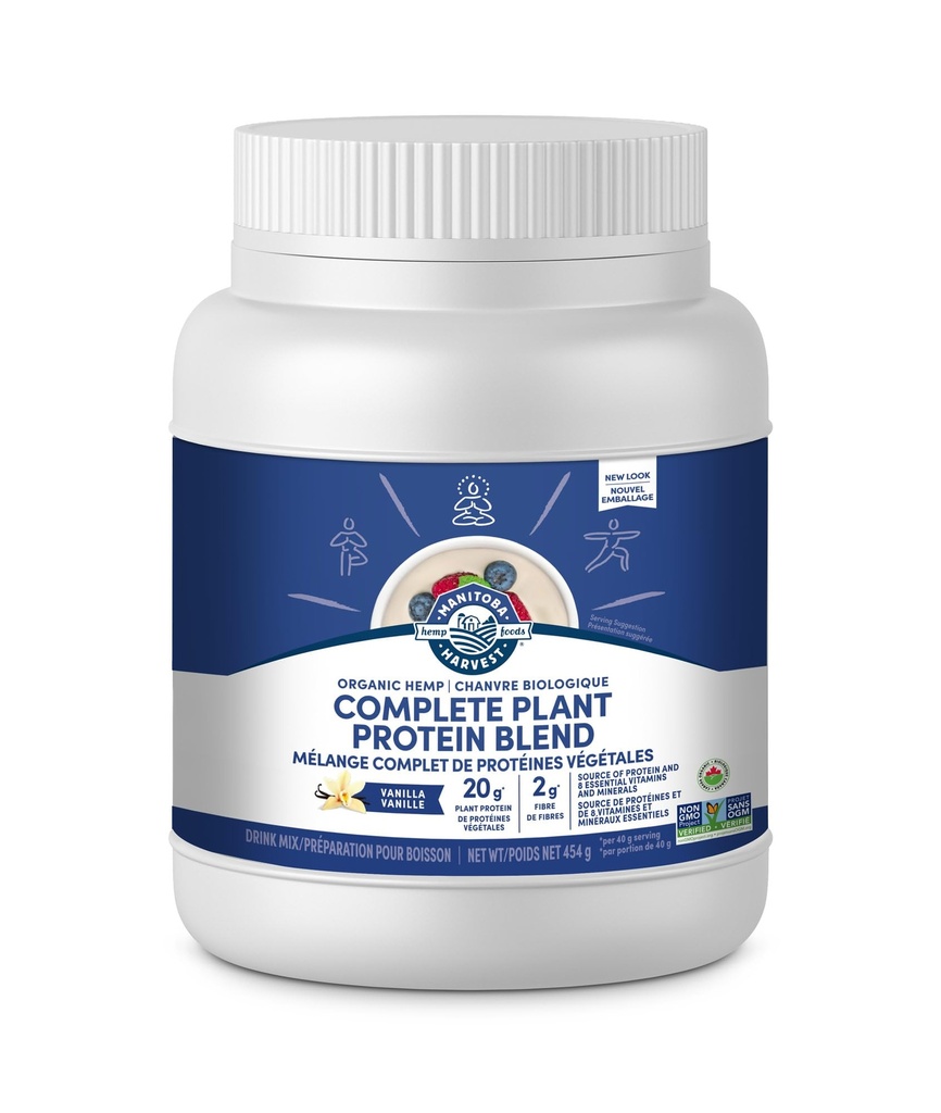 Manitoba Høst Hamp Ja Vanilla Protein Powder, 454 GR