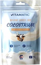 Vitamatic Bovine Colostrum 30% IgG Powder 180 gram (6.34 OZ) - Supplement for Gut Sundhed, Hårvækst, Skønhed, Muscle Recovery, & immunforsvar - Let at blande - (Unflavored)