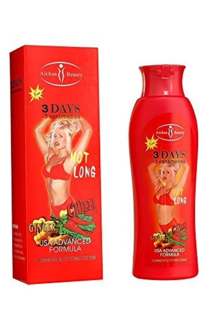 AICHUN BEAUTY Hot Chilli & Ginger Slimming Cream tabe vægt Opløsning fedt hurtigt 200ml (2 Pack)