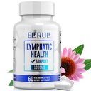 Lymporous Support, Lymporous Drainage Kosttilskud med Mælkebøtte, Burdock, Echinacea, Lemon & Mere, Lymph System Support til mænd og kvinder - 60 kapsler