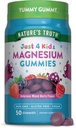 Nature 's Truth Magnesium Gummies for Kids against 124; Glycinate & Citrate; 50 Greve # 124; Blandet Berry Flavor; 124; Vegan, Non- GMO & Gluten Free Supplement