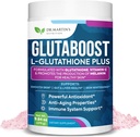 6970mg Glutathion Pulver til hudblegning Forbedret med kollagen & C-vitamin; Brightens Skin & Reducere Pigmentering • 124; Anti- Aging Formel • 124; Kraftfuld antioxidant • 124; Understøtter immunforsvar, Gut & Lever sundhed