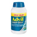 Advil Liqui- Gels Pain Reliever og Fever Reducer, Smertemedicin for voksne med Ibuprofen 200mg for hovedpine, Backache, menstruationssmerter og fælles smertelindring - 200 væskefyldte kapsler