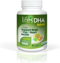 Livets DHA All- Vegetarisk DHA Kosttilskud understøtter en sund hjerne, øjne & hjerte, ikke-GMO fra bæredygtig plante Kilde 200 mg DHA Omega-3 60 Softgels