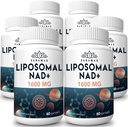 1600 mg Liposomal NAD Supplement, 98% Pure NAD + Supplement, Superior Absorption, Alternativ til Nicotinamid Riboside eller NADH to Boost NAD + for Aging Defense, Energy, Longevity, 360 Softgels