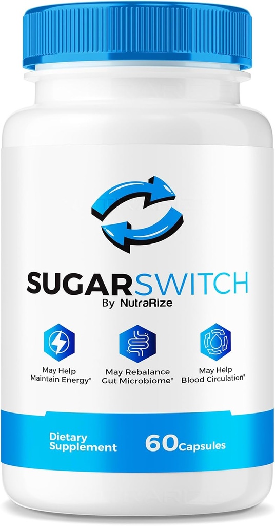 NutraRize Sugar Switch piller, officielle SugarSwitch kapsler, All- Natural Blood Formel for sunde niveauer, Sugar Switch 24 Supplement, SugarSwitch 2 Pectin anmeldelser (60 Kapsler)