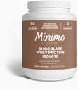 Whey Isolate Protein Powder, Kun 3 Ingredienser, Whey Protein Isolate, Ingen frø olier, Ingen tilsat sukker, Ingen Sucralose, 1,51 lbs (1,54, chokolade)