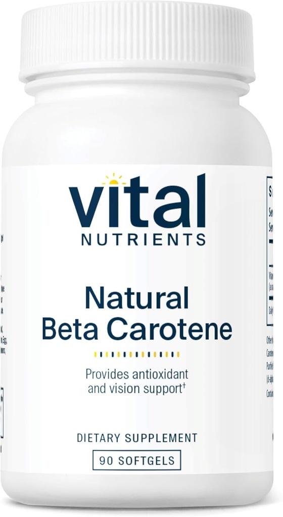 Vital Nutrients Natural Beta Caroten 25,000IE Note 124; Precursor to Vitamin A