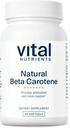 Vital Nutrients Natural Beta Caroten 25,000IE Note 124; Precursor to Vitamin A