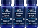Life Extension Optimized Folate 1700 mcg DFE, 100 Vegetariske tabletter (pakke med 3)