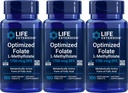 Life Extension Optimized Folate 1700 mcg DFE, 100 Vegetariske tabletter (pakke med 3)