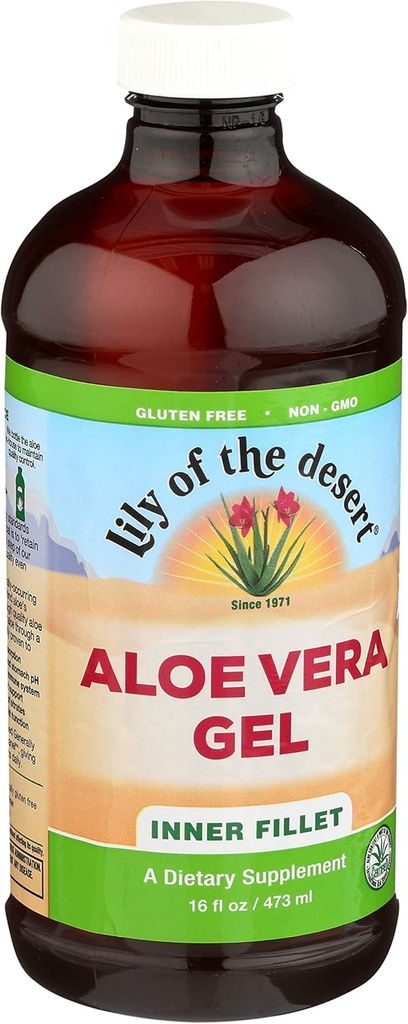 Lily af The Desert Aloe Vera Gel 16 oz (pakke med 2)
