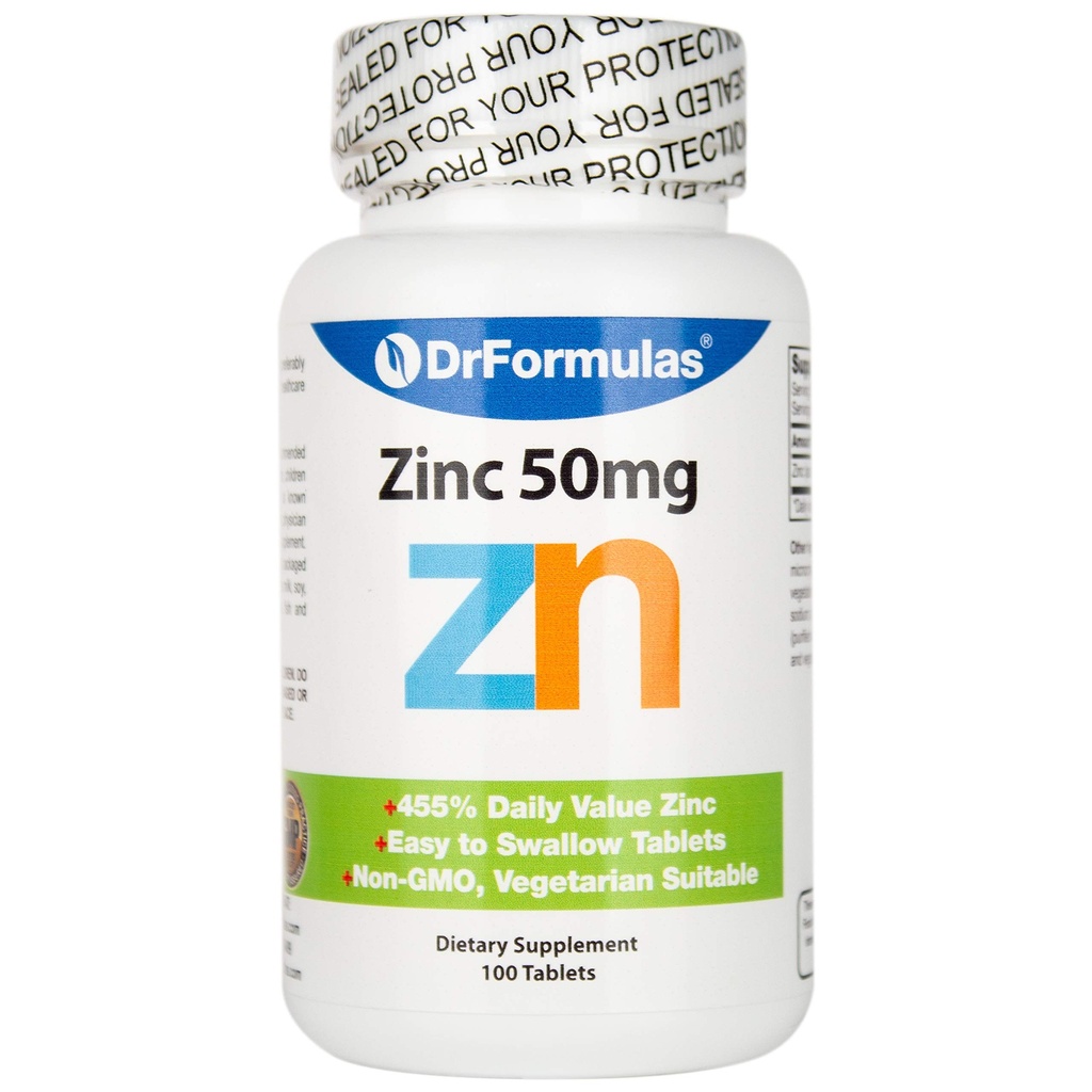 DrFormulas Zink til Acne 50 mg tillæg med chelated zinkoxid citrat, 100 dages forsyning (tabletter ikke Lozenges, Gluconat, eller Picolinate)