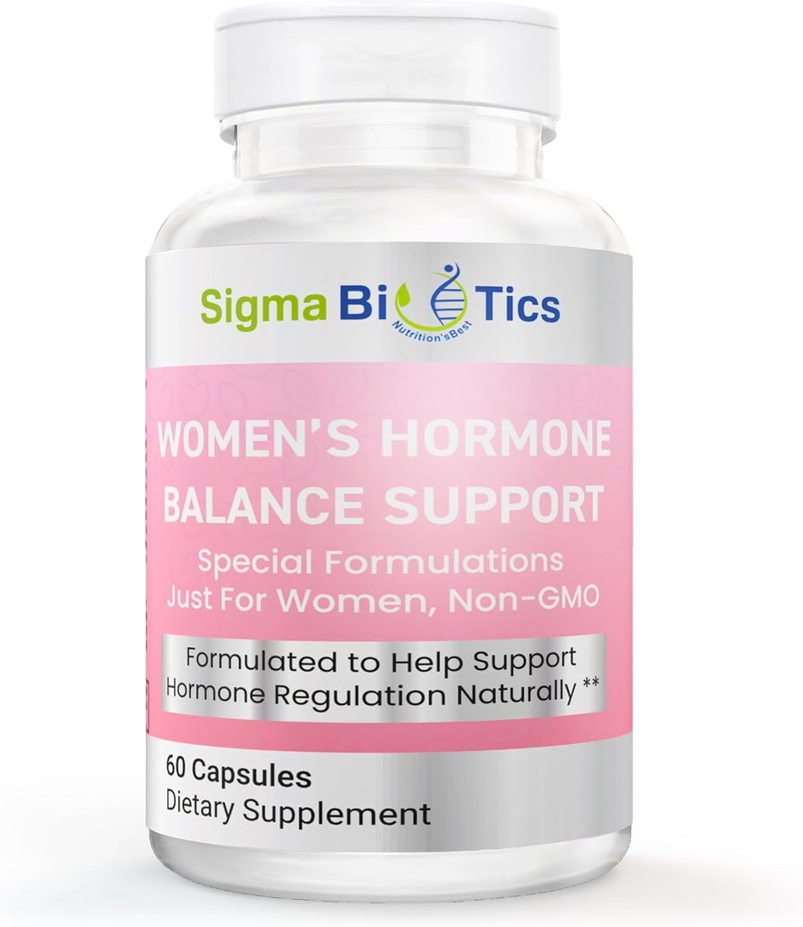 Kvindernes Hormonbalance Support - Urtetilskud til menopause, Hormonal & Reproduktiv Sundhed - Ikke-GMO kosttilskud med Soy Isoflavoner, Black Cohosh, Dong Quai - 60 kapsler