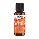 Now Foods Kosttilskud, Flydende D-3 & MK- 7 med 2.500 IE vitamin D-3 & 100 mcg vitamin K-2 per 5 dråber, 1- Ounce