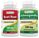 Root Powder 500 Mg & Ashwagandha Extract 500 Mg