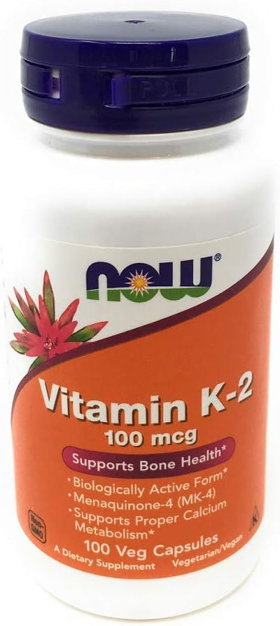 Nu fødevarer, K-2 100mg, 100 kapsler