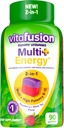 Viafusion Multi + Energy * Gummy Vitamin, Indeholder B Vitamin til at give energi Metabolisme Support *, 90 Tæl
