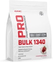 GNC Pro Performance Bulk 1340 Mass Gainer Protein Powder, 50g, Gluten Free, Whey, Creatin, BCAA, 3. part testet, Muscle Recovery & Growth, Mikronæringsstoffer, Jordbær og fløde, 9 Servere
