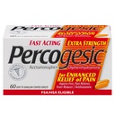 Percogesic Ekstra Styrke Acetaminophen & Diphenhydramin Smerte Relief, Fast- Fungerende Aspirin- Free Fever Reducer & Antihistamin, 60 Greve