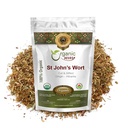 Organic Way St. John 's Wort Cut & Sifted (Hypericum perforatum) - Herbal Tea Budd124; European Wild- Harvest Budd124; Organic, Kosher & USDA Certified Budd124; Vegan, Non GMO & Gluten Free Budd124; Oprindelse - Albanien (1 / 4LBS / 4Oz)