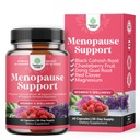 Komplet herbal menopause supplement til kvinder - kvindelige Hormone Balance Kapsler til natten Sweats Hot Flashs & Mood Swings med Dong Quai, Chaste Berry & Black Cohosh Root - 60 Count Pack