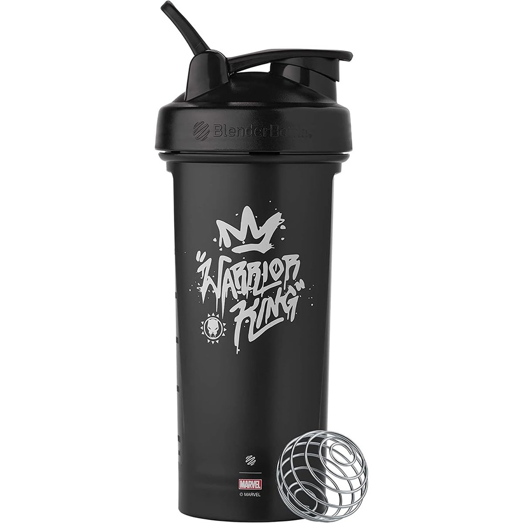 BlenderFlaske Marvel Classic V2 Shaker Flaske Perfekt til Protein Shakes og Pre Workout, 28-Ounce, Warrior King