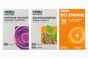 Veru Wellness Hormonal Balance for Women Compete Bundle - Myo-Inositol & D-Chiro, Ashwagandha, Energy - PMS, Mensural, Mood - Stress og energi (2 måneder)