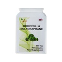 Broccoli Sulforaphane, Broccoli Powder Rich in Vitaminer and Minerals, 550 mg 90 Kapsler (45 dage supplys)