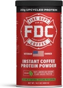Fire Department Coffee - Giver tilbage til Firefighters - Instant Coffee Protein Powder - Plant Based Protein Powder - 100% Amerikansk-voksen, Lavet med Opcycleret Barley Protein - Veteran Ejes - 14.1 oz Can