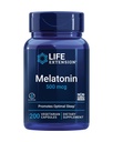 Life Extension Melatonin, 500 mcg - forsigtigt fremmer søvn, lav dosis, værdi størrelse - ikke-GMO, Gluten- fri, vegetar - 200 kapsler