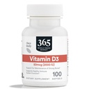 365 af Whole Foods Market, Vitamin D3 Softgels, 2000 IE, 100 CT
