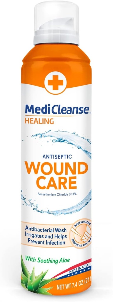 Førstehjælp Antiseptisk Sårpleje, Forebyggende Infektion, Hjælper Heal Cuts, Scrapes og Minor Burns, 7.4 oz. Sprøjtekan- Fremstillet i USA