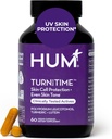 Hum vende tilbage tid gurkemeje supplement til ungdommelig udseende hud støtte med grøn te ekstrakt, Lutein & polyphenoler, hudpleje Aging & Collagen Support kapsler til selv Tone, 60 Veganske kapsler
