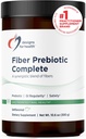 Design til sundhed Fiber Prebiotic Complete - 12 fordøjelsesfibre Blend pulver supplement w / Psyllium Husk, Hør + Apple Pectin - Prebiotic Gut Support, Unflavored + Usødet (30 Servere / 300g)