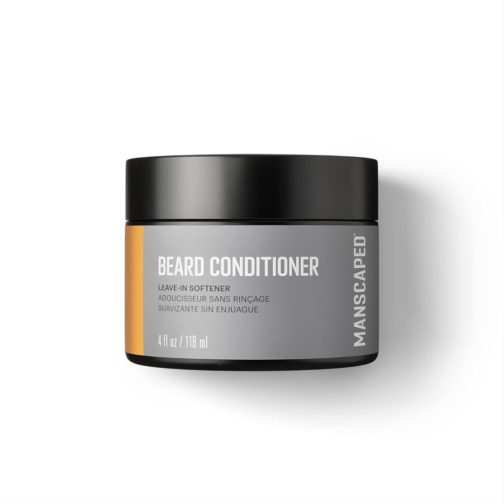 MANSCAPED ® UltraPremium Beard Conditioner, Leave-in blødgøringsmiddel med nærende olier og antioxidanter, Shea Butter, Eucalyptus, Lavender, Coconut Oil Hydrates & Restores Fugt, (4 oz)