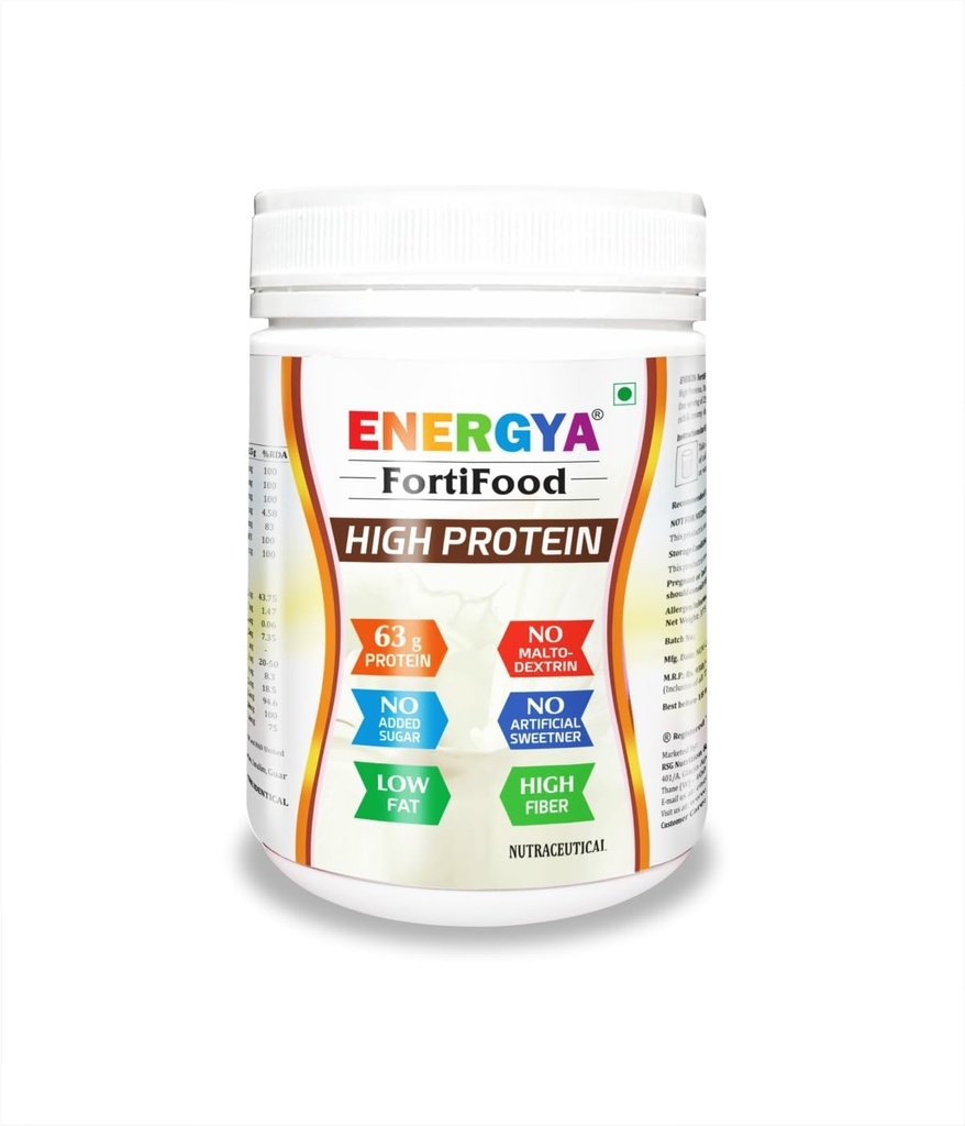 FORTIFOD High Protein Powder 63g, Smag Best Whey & Plant Protein + Prebiotic Fiber, 24 Vitaminer Mineraler for muskel, Metabolic & Kvinder Sundhed, Inddrivelse, Immunitet