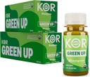 Kor Shot Wheatgrass Ginger Spirulina Shot - 24 Pack x 1.7 Fl Oz - Green Up Shot - Daily Green Superfoods Shot - USDA Certified Organic