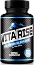 Vita Rise piller til mænd, Official Vita Rise Peak Performance Supplement, Alle naturlige mandlige kapsler til total sundhed og wellness support, Vita Rise Pro tabletter, VitaRise (60 kapsler)