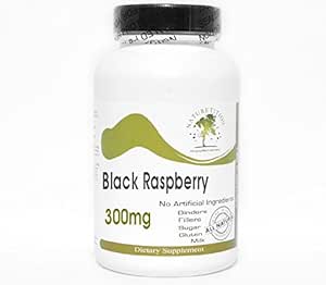 Sort Hindbær 300mg ~ 90 Kapsler - Ingen tilsætningsstoffer ~ Naturetition Kosttilskud