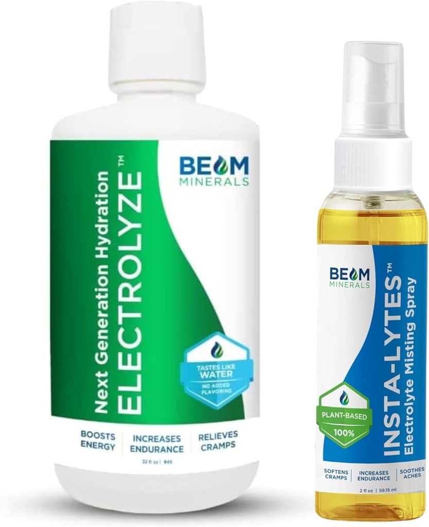Beam Minerals Electrolyte Imbalance Solution Electrolyze and Insta- Lytes Natural Liquid Electrolytes 2oz