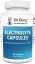 Dr. Berg Electrolyte Capsules - Elektrolyte Kosttilskud til støtte energi, udholdenhed og hydrering - Sukker fri, Ingen Maltodextrin, Keto Friendly - 160 Caps
