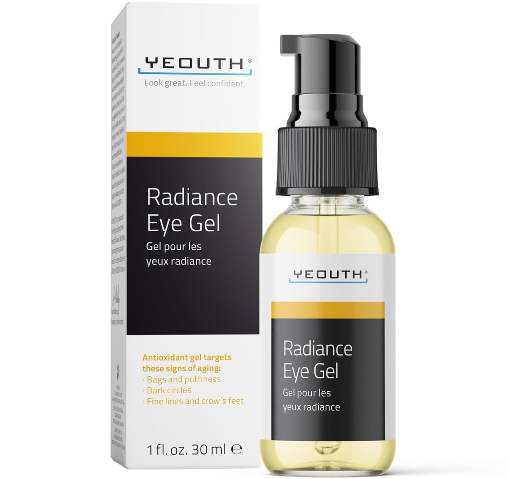 YOUTH under øjet Gel med hyaluronsyre, hudpleje mål Udseende af Puffiness, mørke cirkler & under øjet poser, revitaliserende Hydrating hudpleje 1oz