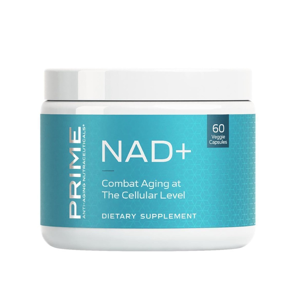 PRIME NAD + Supplement med Nicotinamid Riboside & Pterostilben - Advanced Anti- Aging Formel, Understøtter Cellular Health, Cognitive Function & Energy Production, Non- GMO, Gluten- Free, 30 Serveringer
