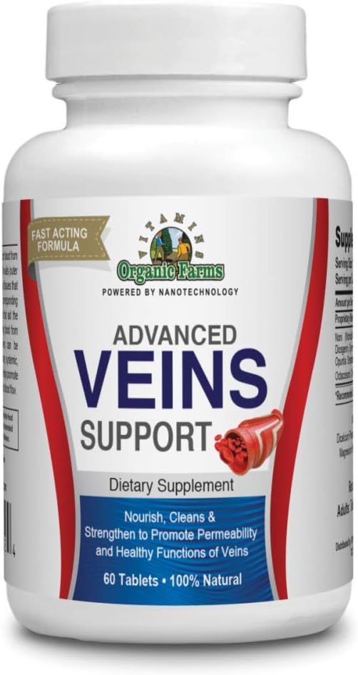 Organiske Farms Vitaminer OFV Veins Support - 60 tabletter - 100% Natural Kosttilskud