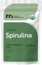 Mikroingredienser Økologisk Spirulina tillæg, 3000MG Per Servering, 720 tabletter (4 måneder Tilgang), Ingen Filler & Non- GMO, Rig i Vegan Protein, Vitamin & Prebiotika, Premium Spirulina piller