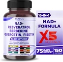 NAD + Trans- Resveratrol Berberine Quercetin Fisetin Milk Thistle - Made in USA