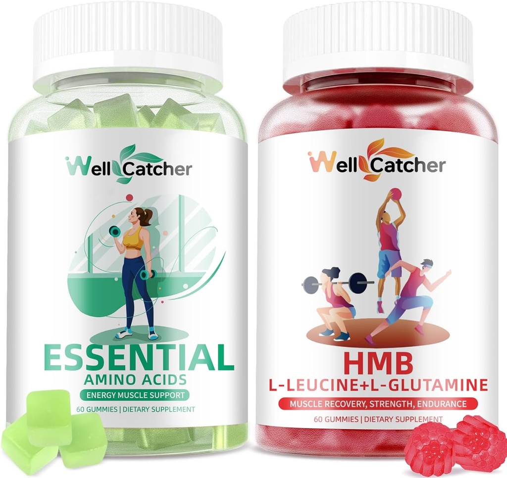 HMB og Leucin gummier med essentielle aminosyrer gummier for muskelvækst, energistøtte