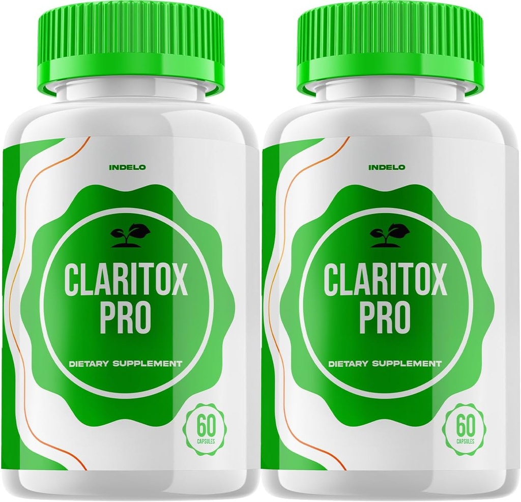 (2 Pack) Claritox Pro til Vertigo Kapsler, Claritox Pro til Vertigo Anmeldelser, ClaritoxPro til Vertigo Support Supplement Maksimal styrke Nootrop Formel Pills Claritox Pro til hukommelse (120 Kapsler)