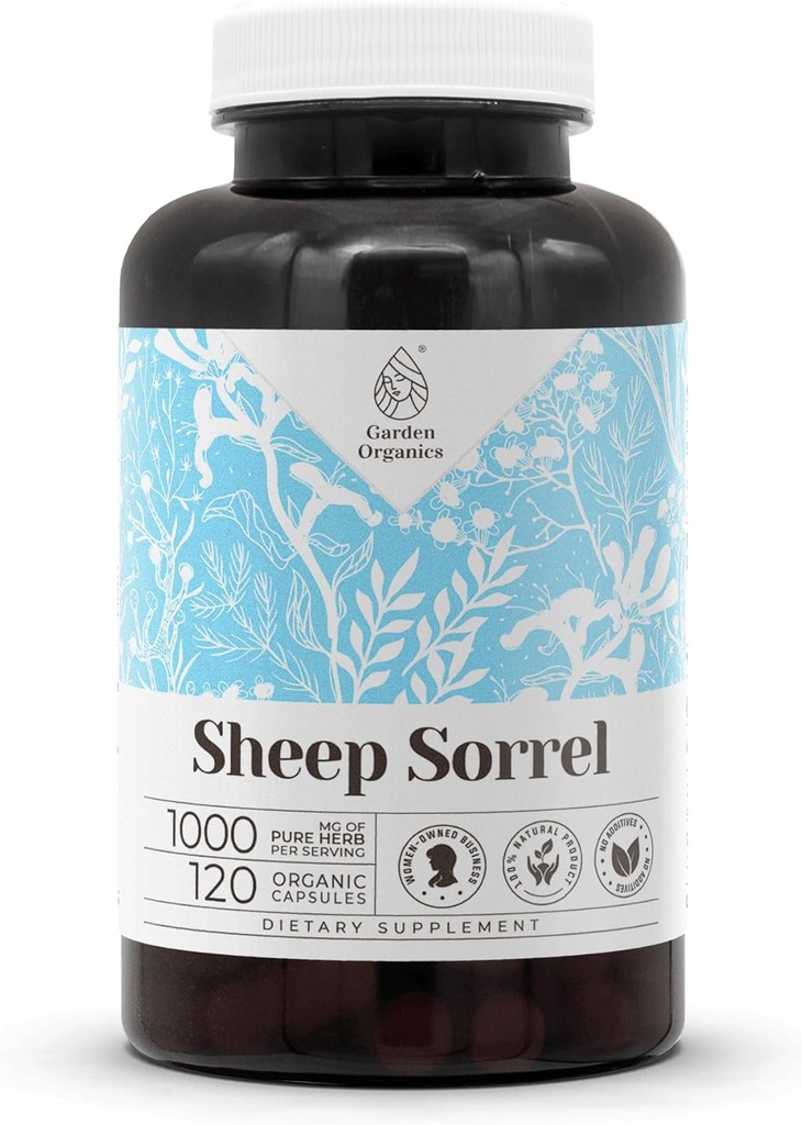 Får Sorrel 120 Capsules Removal 124; High- Potency Herbal Kosttilskud Removal 124; Lavet med Vegetabilske Kapsler og Får Sorrel (Rumex Acetosella) Tørret urt (120 Greve)